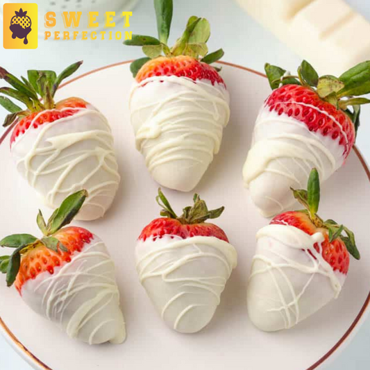 White Chocolate Strawberry’s - 6 pieces